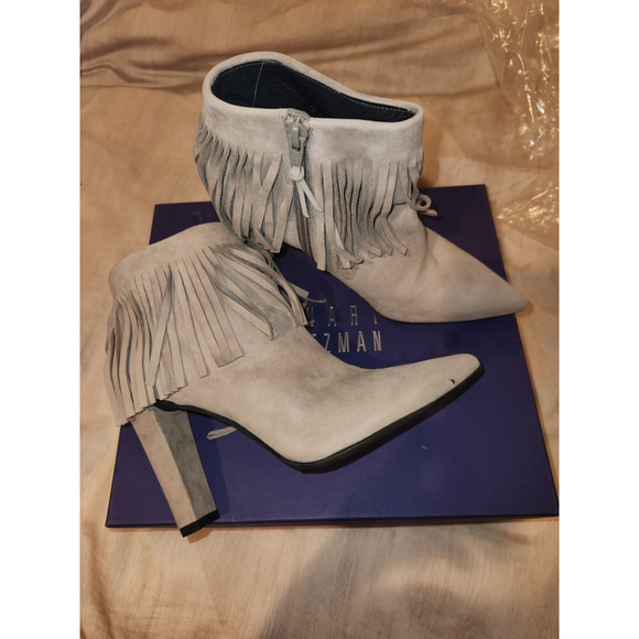 Stuart Weitzman Shoes - Stuart Weitzmen FringeTimes Booties - New With Box